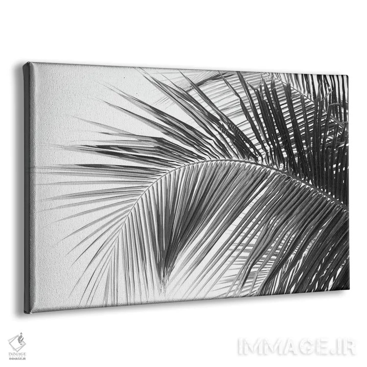 تابلو رویای برگهای نخل کاریبی دوم اثر هنر آنیتا و بلا - نمای پرسپکتیو محصول