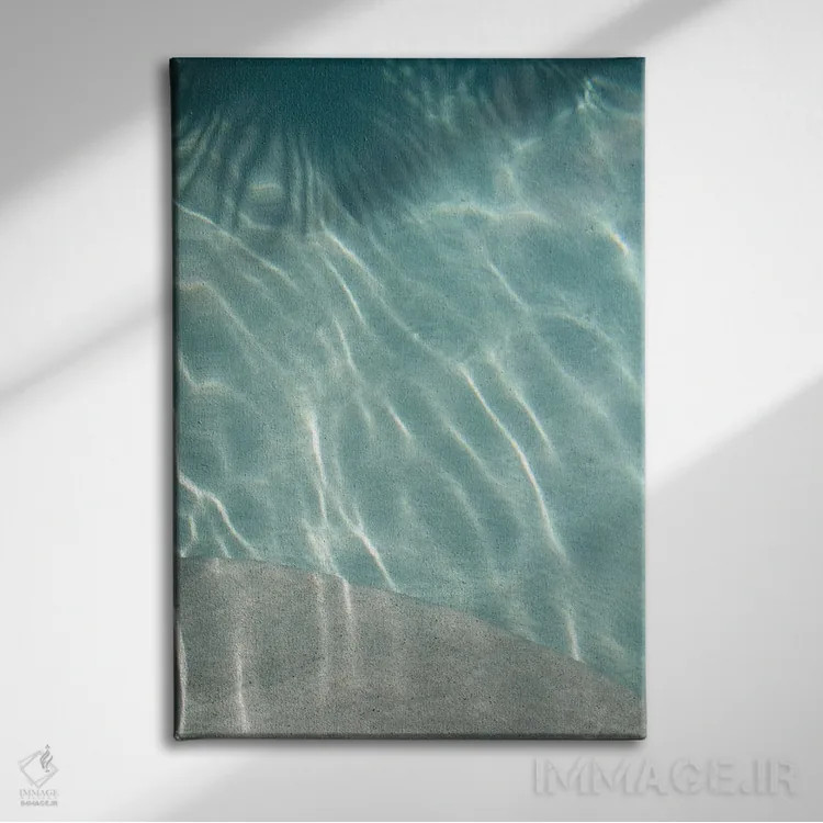 تابلو رویای استخر کاریبی یکم اثر هنر آنیتا و بلا - نمای روبهرو روی دیوار