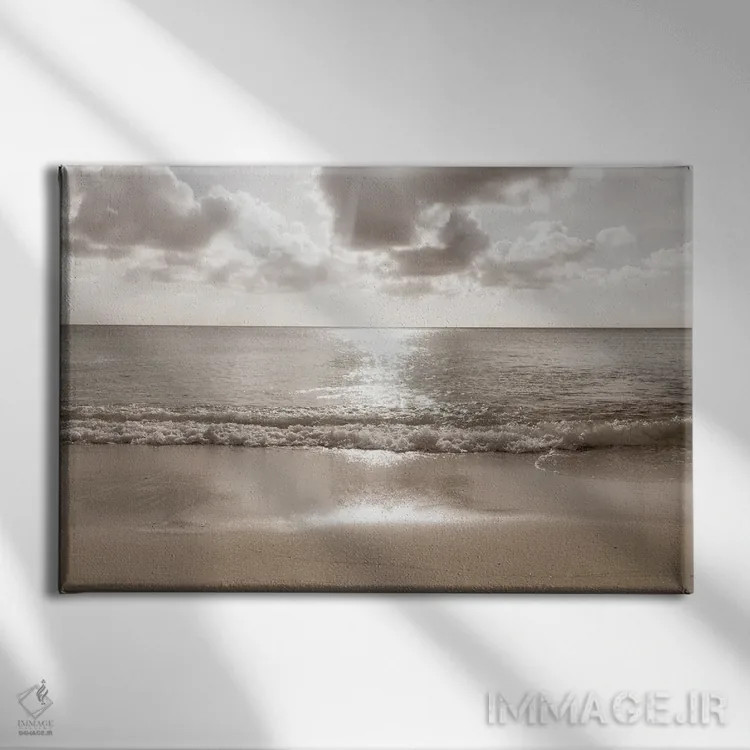 تابلو واحه ذن ساحل کاریبی دوم اثر هنر آنیتا و بلا - نمای روبهرو روی دیوار