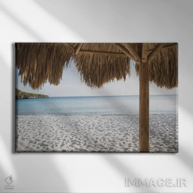 تابلو شعف ساحل کاریبی سوم اثر هنر آنیتا و بلا - نمای روبهرو روی دیوار
