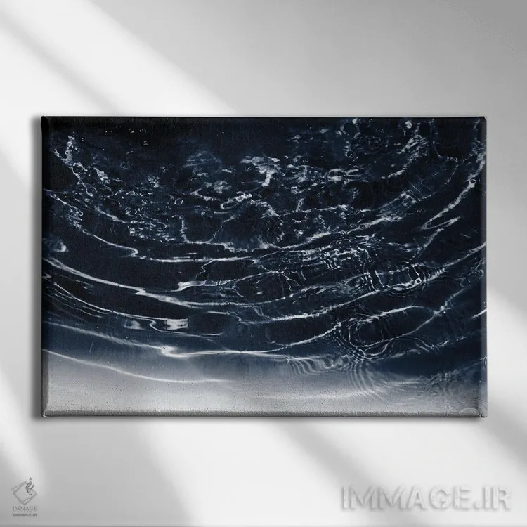 تابلو رویای اقیانوس سورمهای شب تاریک یکم اثر هنر آنیتا و بلا - نمای روبهرو روی دیوار