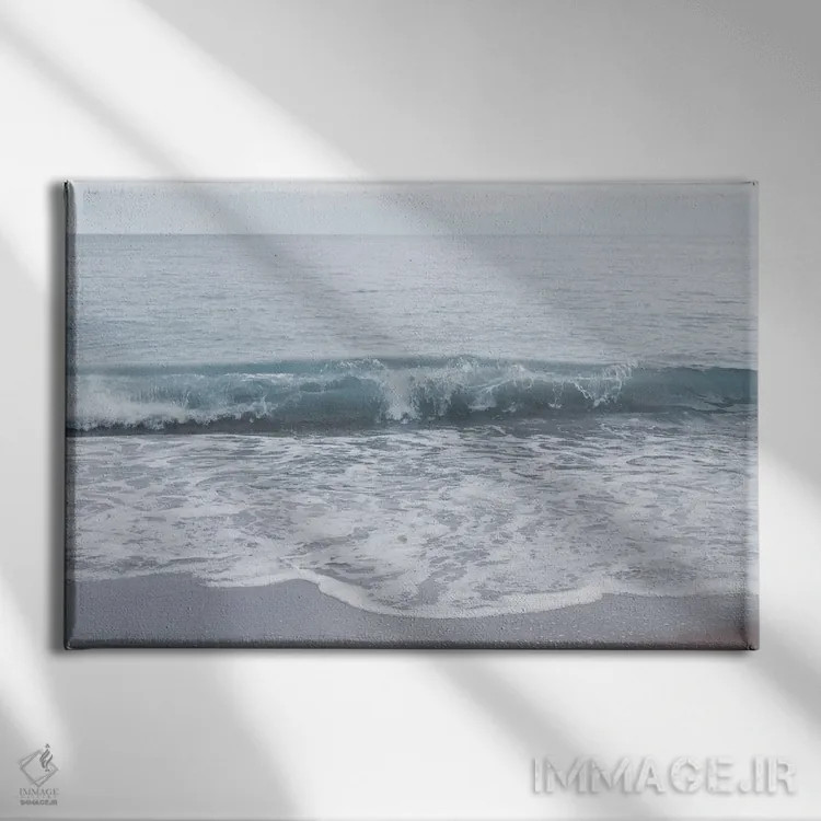 تابلو شعف پاستلی اقیانوس اطلس دوم اثر هنر آنیتا و بلا - نمای روبهرو روی دیوار