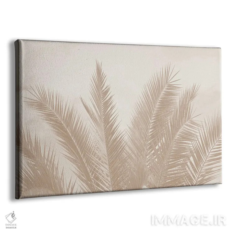 تابلو نخلهای رؤیایی کاریبی چهارم اثر هنر آنیتا و بلا - نمای پرسپکتیو محصول