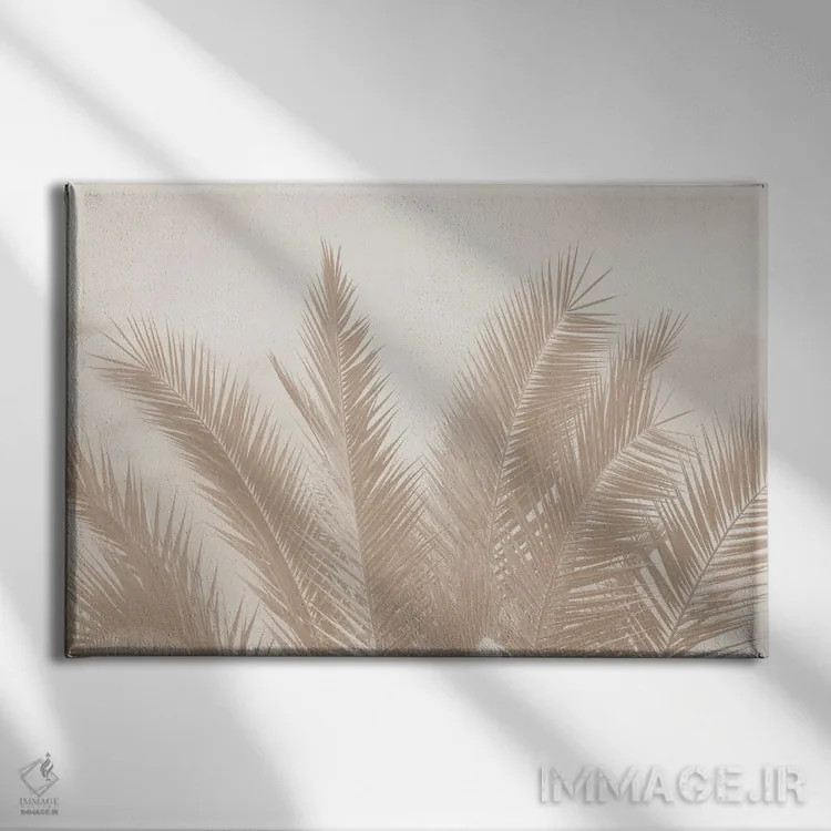 تابلو نخلهای رؤیایی کاریبی چهارم اثر هنر آنیتا و بلا - نمای روبهرو روی دیوار