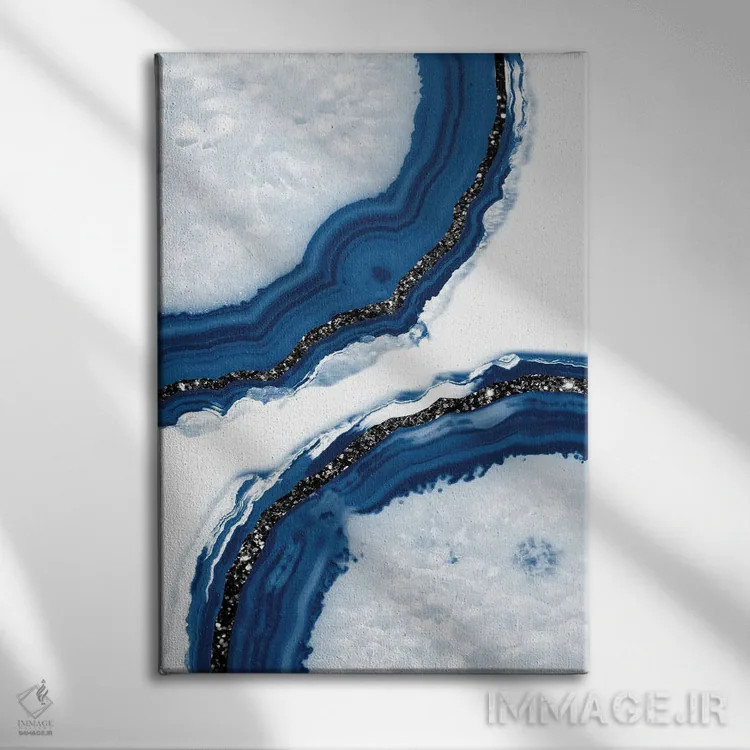 تابلو شکوه آگات اکلیلی چهاردهم اثر هنر آنیتا و بلا - نمای روبهرو روی دیوار