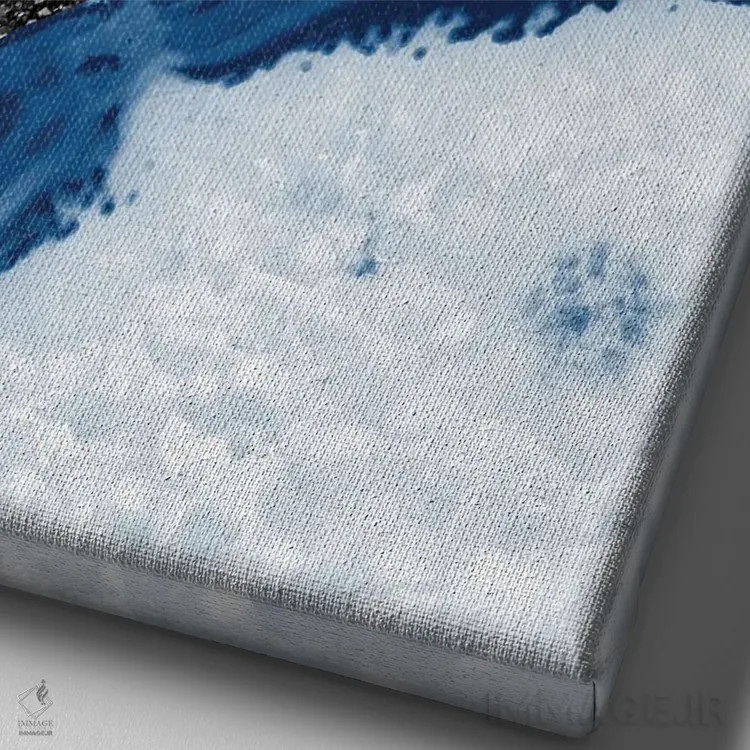 تابلو شکوه آگات اکلیلی چهاردهم اثر هنر آنیتا و بلا - نمای نزدیک بافت بوم