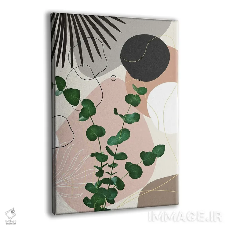 تابلو ظرافت با نخل بادبزنی اکالیپتوس یکم اثر هنر آنیتا و بلا - نمای پرسپکتیو محصول