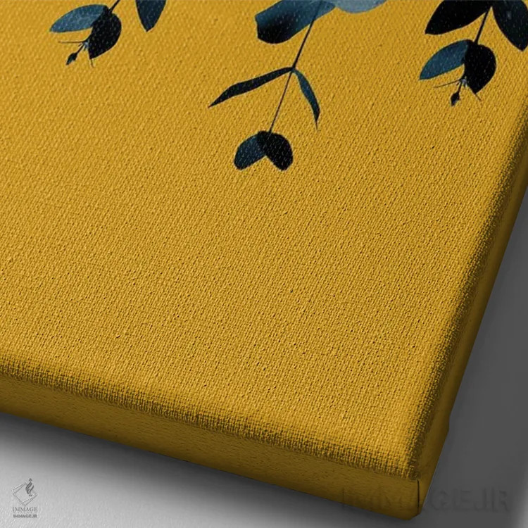 تابلو لذت پاییزی اکالیپتوس یکم اثر هنر آنیتا و بلا - نمای نزدیک بافت بوم