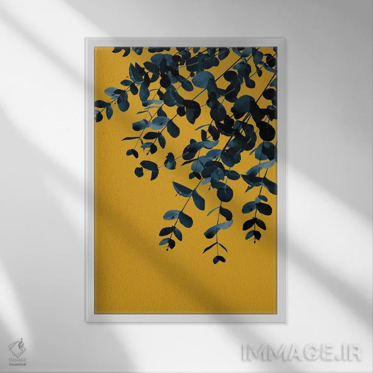 تابلو لذت پاییزی اکالیپتوس یکم اثر هنر آنیتا و بلا - نمای قابدار سفید