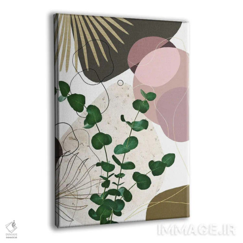 تابلو ظرافت با نخل بادبزنی اکالیپتوس سوم اثر هنر آنیتا و بلا - نمای پرسپکتیو محصول