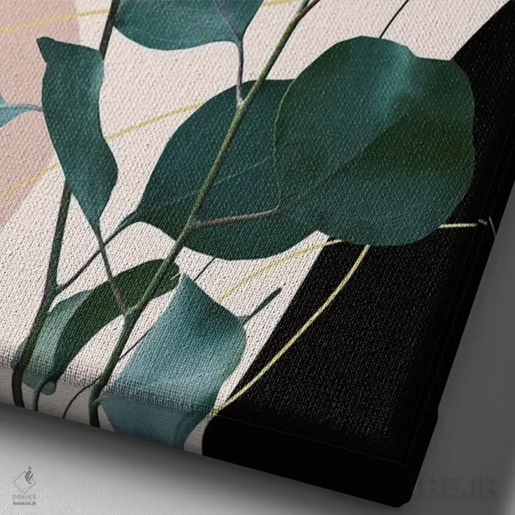 تابلو شکوه اکالیپتوس یکم اثر هنر آنیتا و بلا - نمای نزدیک بافت بوم