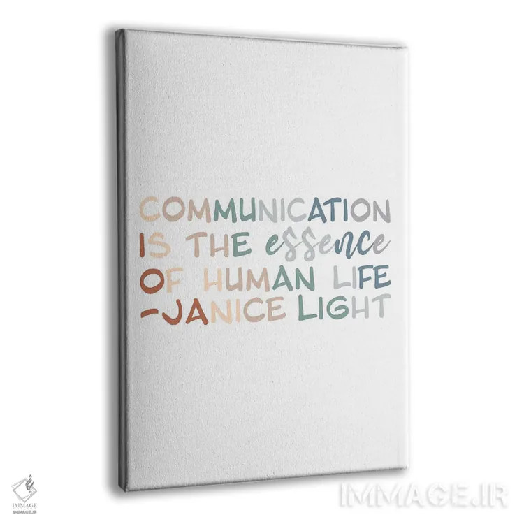 تابلو جملهای درباره ارتباط اثر آلیسا بانتا - نمای پرسپکتیو محصول