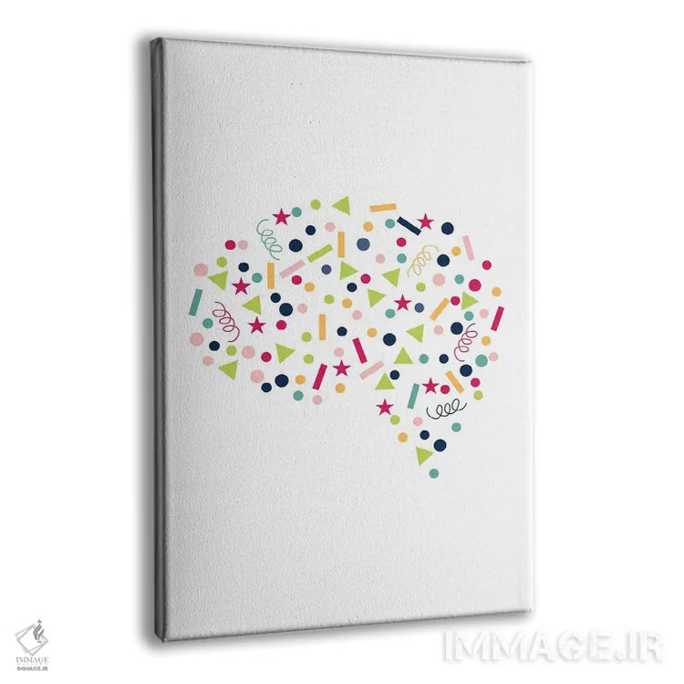 تابلو مغز کاغذ رنگیپاش اثر آلیسا بانتا - نمای پرسپکتیو محصول