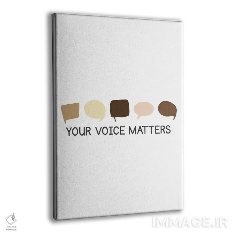 تابلو تنوع؛ صدای تو اهمیت دارد اثر آلیسا بانتا - نمای پرسپکتیو محصول