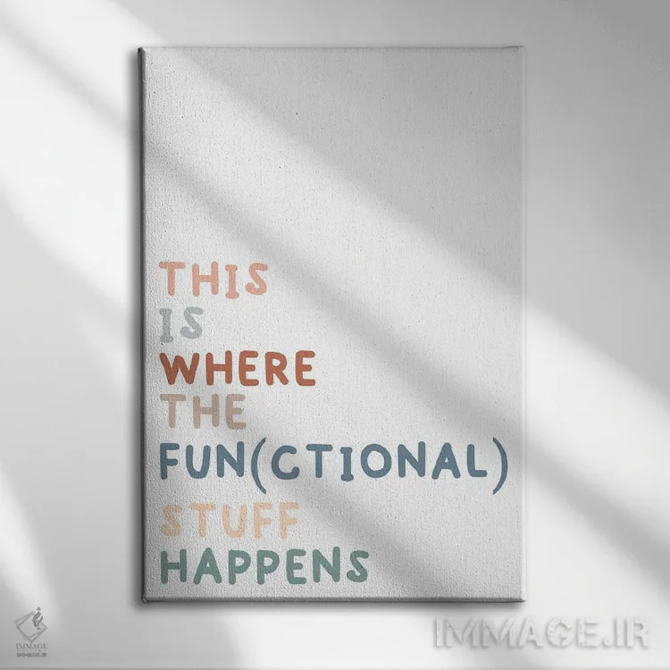 تابلو وسایل کاربردی خنثی اثر آلیسا بانتا - نمای روبهرو روی دیوار