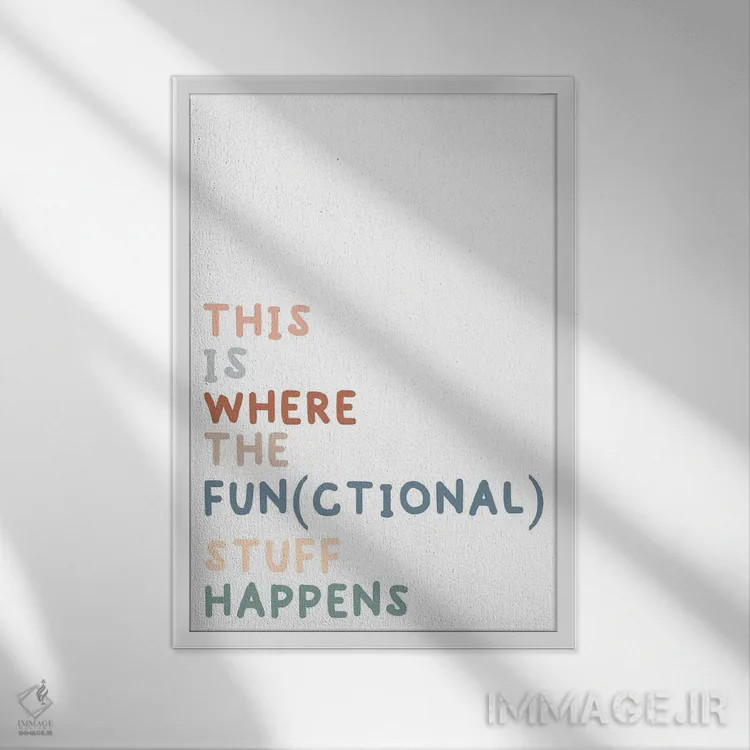 تابلو وسایل کاربردی خنثی اثر آلیسا بانتا - نمای قابدار سفید