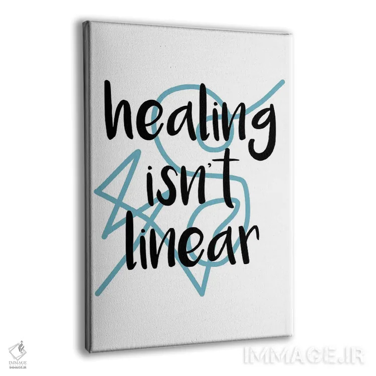 تابلو درمان خطی نیست اثر آلیسا بانتا - نمای پرسپکتیو محصول