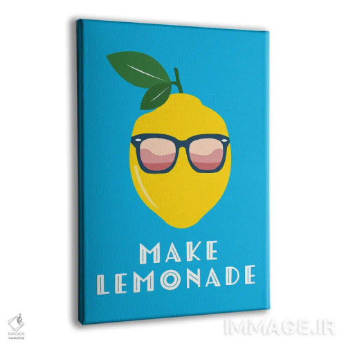 تابلو لیموناد درست کن (استعاره از ساختن فرصت از مشکلات) اثر آلیسا بانتا - نمای پرسپکتیو محصول