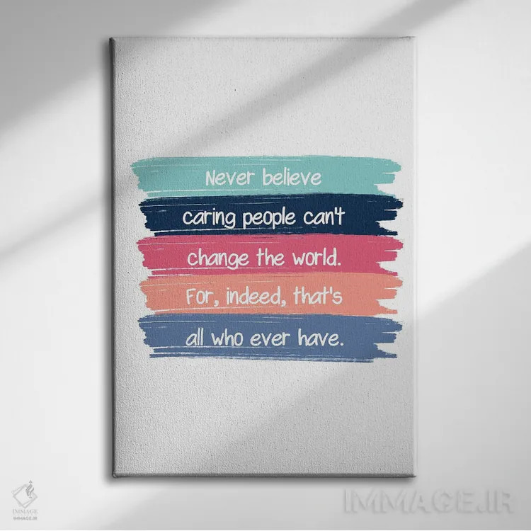 تابلو نقلقول مید (مارگارت مید یا اشاره به گونهای نوشیدنی) اثر آلیسا بانتا - نمای روبهرو روی دیوار