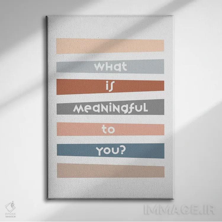 تابلو خطوط معنادار اثر آلیسا بانتا - نمای روبهرو روی دیوار