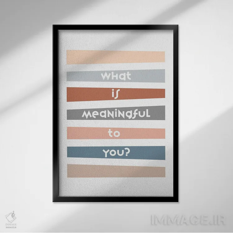 تابلو خطوط معنادار اثر آلیسا بانتا - نمای قابدار مشکی