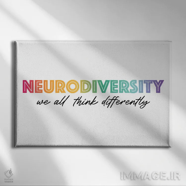 تابلو تنوع عصبی (رنگینکمان) اثر آلیسا بانتا - نمای روبهرو روی دیوار