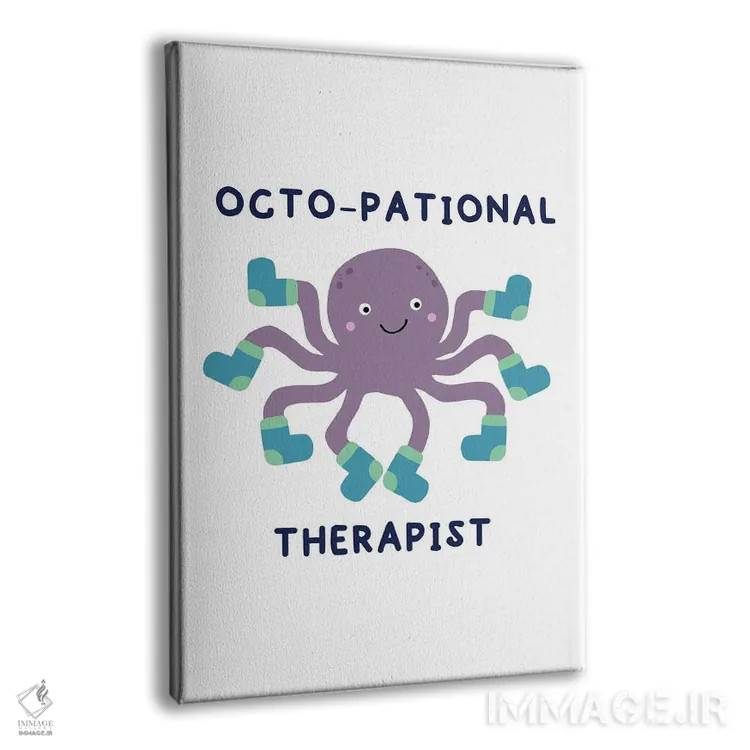 تابلو هشتپا درمانگر (تصویر یا شخصیت) اثر آلیسا بانتا - نمای پرسپکتیو محصول