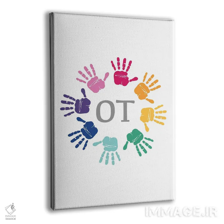 تابلو اثر دست کاردرمانی شاداب اثر آلیسا بانتا - نمای پرسپکتیو محصول