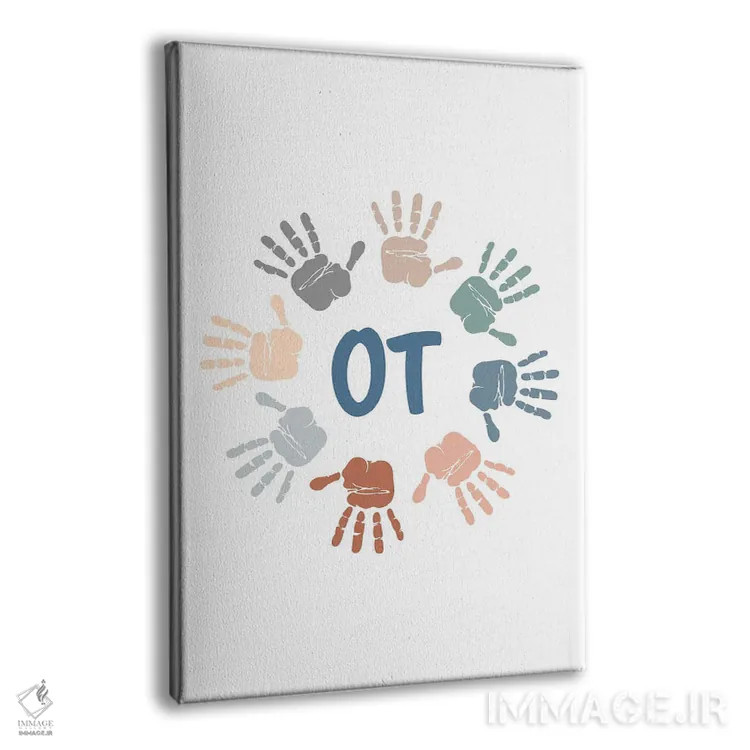 تابلو اثر دست کاردرمانی خنثی اثر آلیسا بانتا - نمای پرسپکتیو محصول