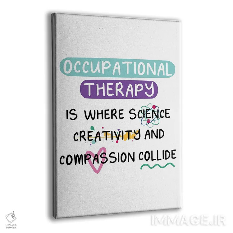 تابلو نقلقول کاردرمانی اثر آلیسا بانتا - نمای پرسپکتیو محصول