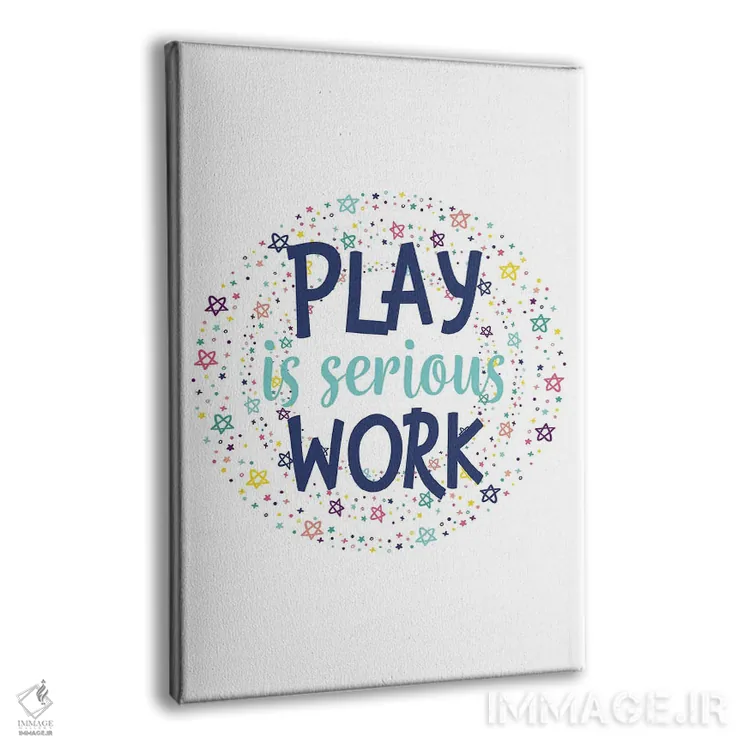 تابلو بازی کار جدی است اثر آلیسا بانتا - نمای پرسپکتیو محصول