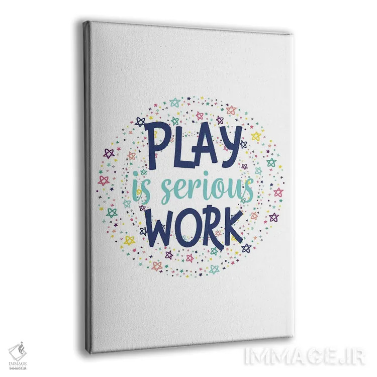 تابلو بازی کار جدی است اثر آلیسا بانتا - نمای پرسپکتیو محصول