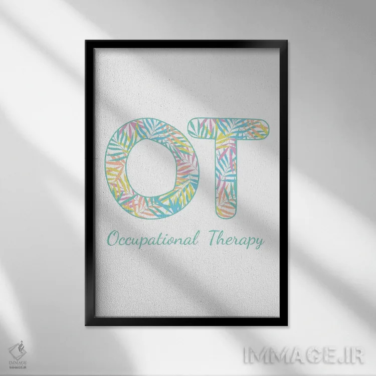 تابلو کاردرمانی گرمسیری اثر آلیسا بانتا - نمای قابدار مشکی