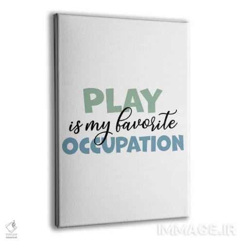 تابلو شغل بازی (نقش بازی در شغل) اثر آلیسا بانتا - نمای پرسپکتیو محصول