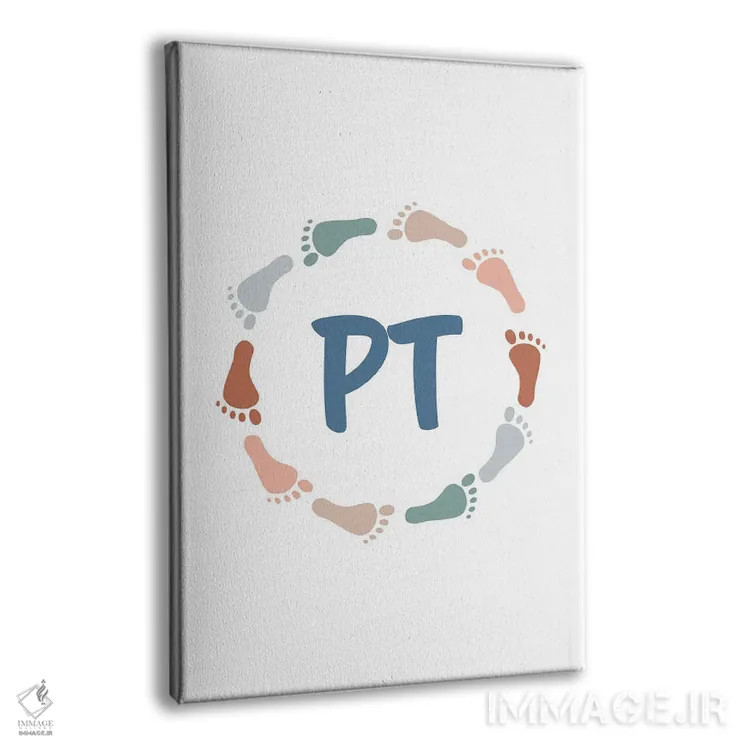 تابلو جای پاهای فیزیوتراپی (PT) اثر آلیسا بانتا - نمای پرسپکتیو محصول