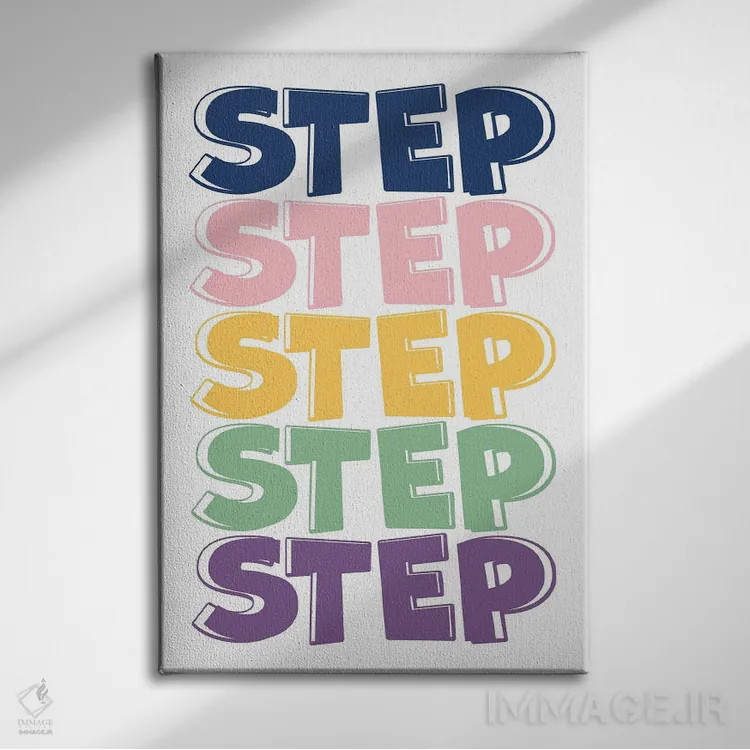 تابلو گام اثر آلیسا بانتا - نمای روبهرو روی دیوار