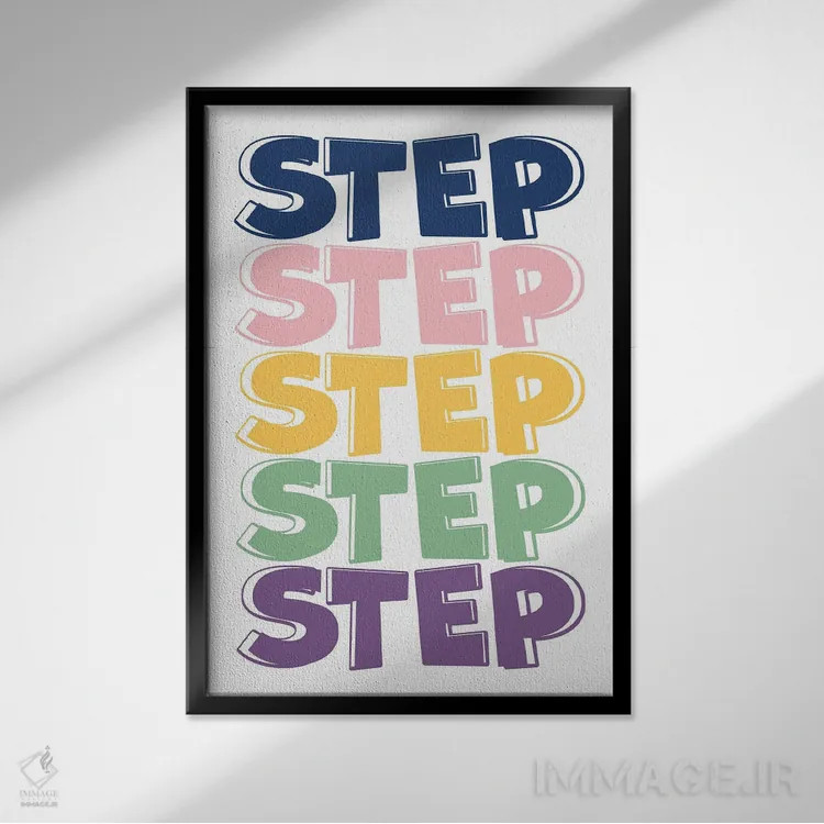 تابلو گام اثر آلیسا بانتا - نمای قابدار مشکی