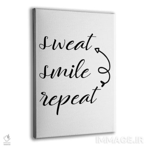 تابلو عرق بریز، لبخند بزن، تکرار کن اثر آلیسا بانتا - نمای پرسپکتیو محصول