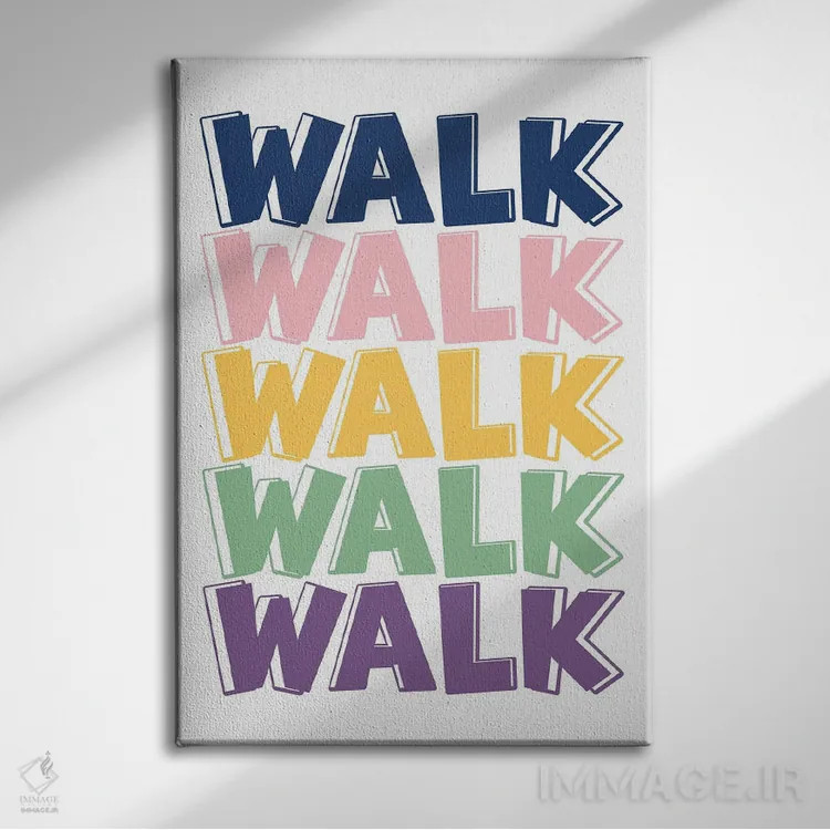 تابلو پیادهروی اثر آلیسا بانتا - نمای روبهرو روی دیوار