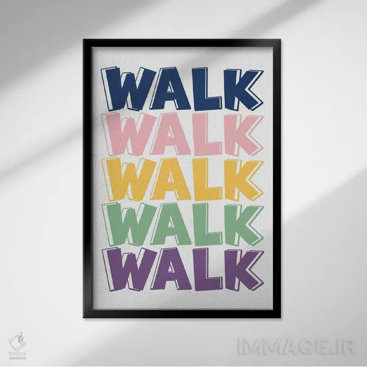 تابلو پیادهروی اثر آلیسا بانتا - نمای قابدار مشکی