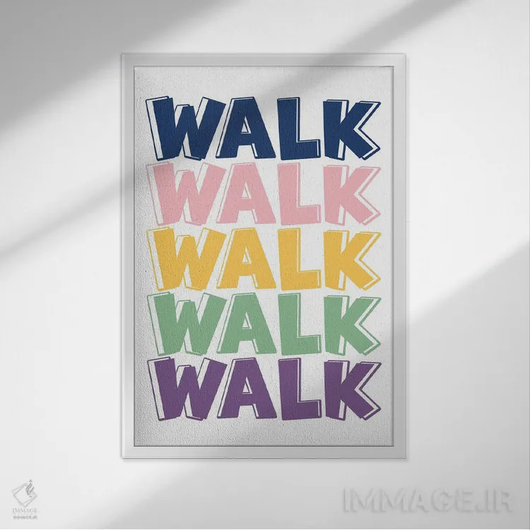 تابلو پیادهروی اثر آلیسا بانتا - نمای قابدار سفید