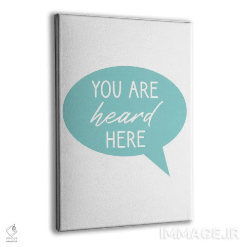 تابلو اینجا صدایت شنیده میشود اثر آلیسا بانتا - نمای پرسپکتیو محصول