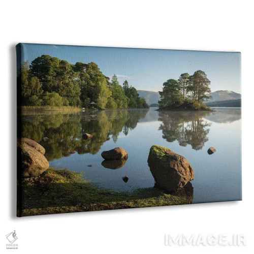 تابلو انعکاسهای دروِنت واتر (نام دریاچه) اثر آدام برتون - نمای پرسپکتیو محصول