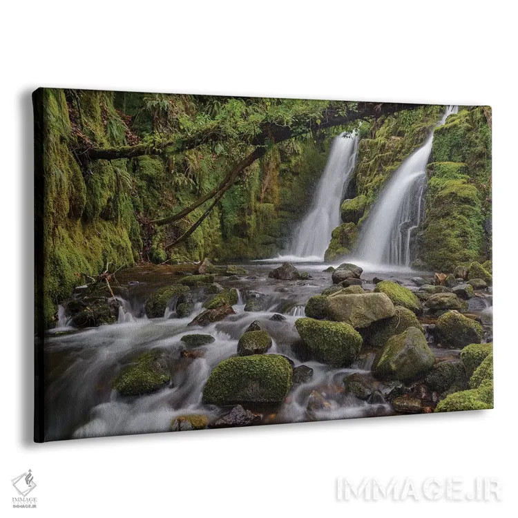 تابلو آبشار مخفی اثر آدام برتون - نمای پرسپکتیو محصول