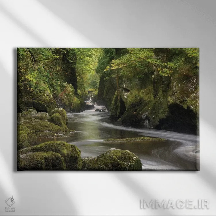 تابلو دره پریان اثر آدام برتون - نمای روبهرو روی دیوار