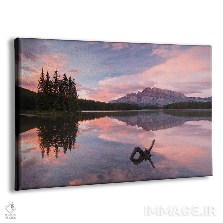 تابلو طلوع آفتاب در دریاچه تو جک اثر آدام برتون - نمای پرسپکتیو محصول