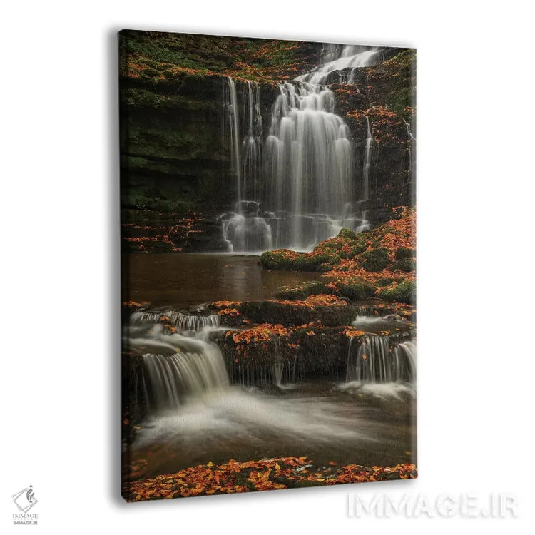 تابلو آبشار جنگلی اثر آدام برتون - نمای پرسپکتیو محصول