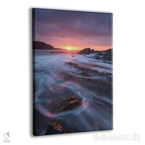 تابلو چشمانداز دریایی هنگام غروب اثر آدام برتون - نمای پرسپکتیو محصول