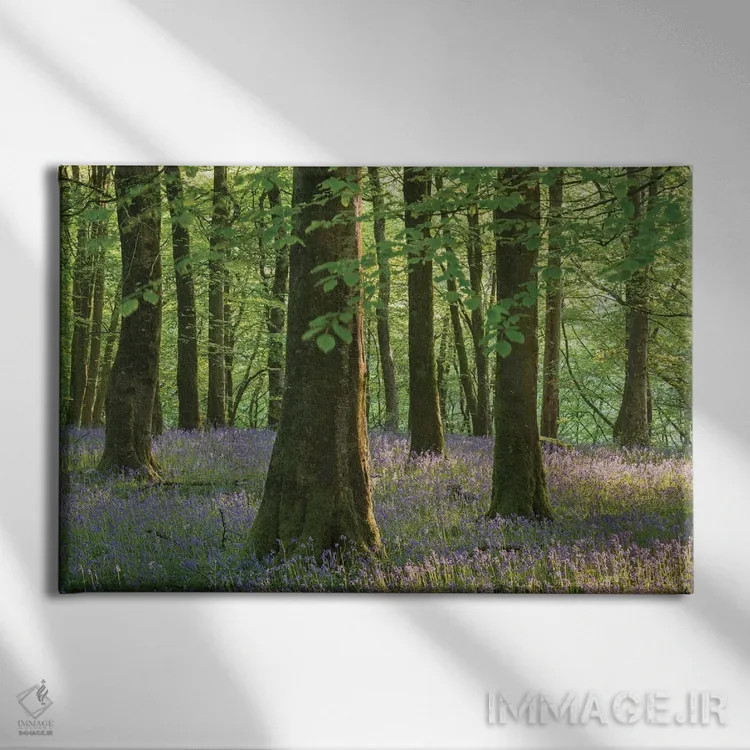 تابلو گلهای زنگولهای اگزمور اثر آدام برتون - نمای روبهرو روی دیوار