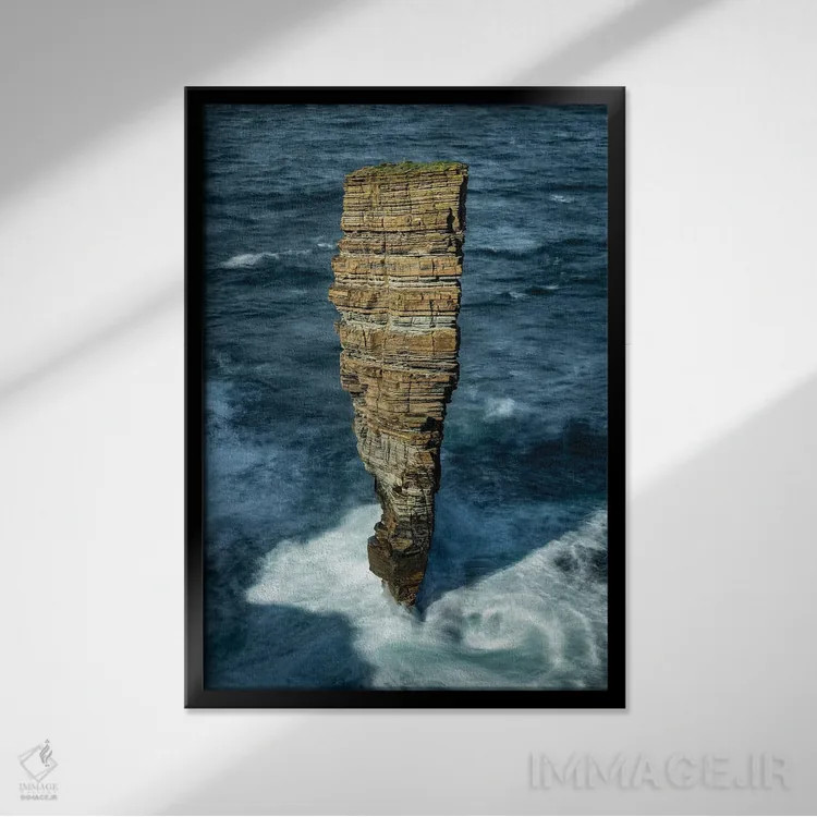 تابلو نشکستنی اثر آدام برتون - نمای قابدار مشکی